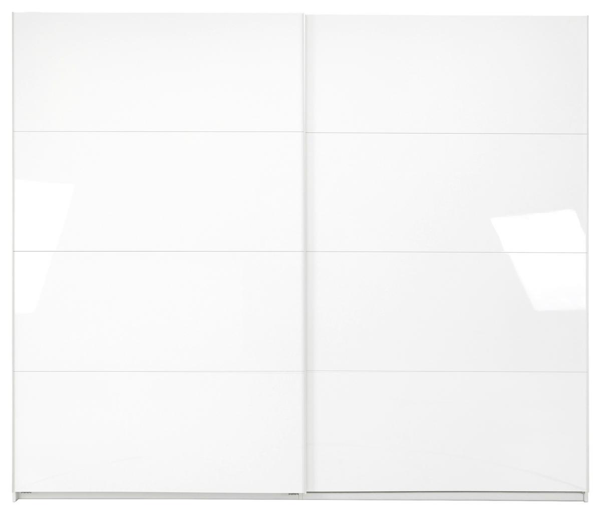 SCHIEBETÜRENSCHRANK Viva Weiß Hochglanz B: 250cm - Weiß Hochglanz/Weiß, MODERN, Holzwerkstoff (250/210/62cm) - P & B