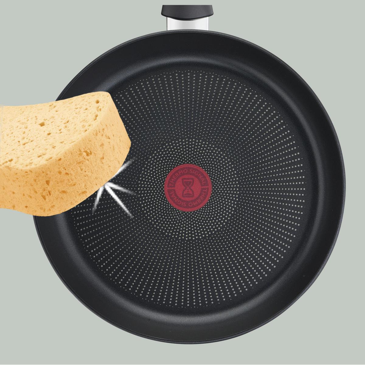 Pfannenset Black Stone - Schwarz, Basics, Metall - Tefal