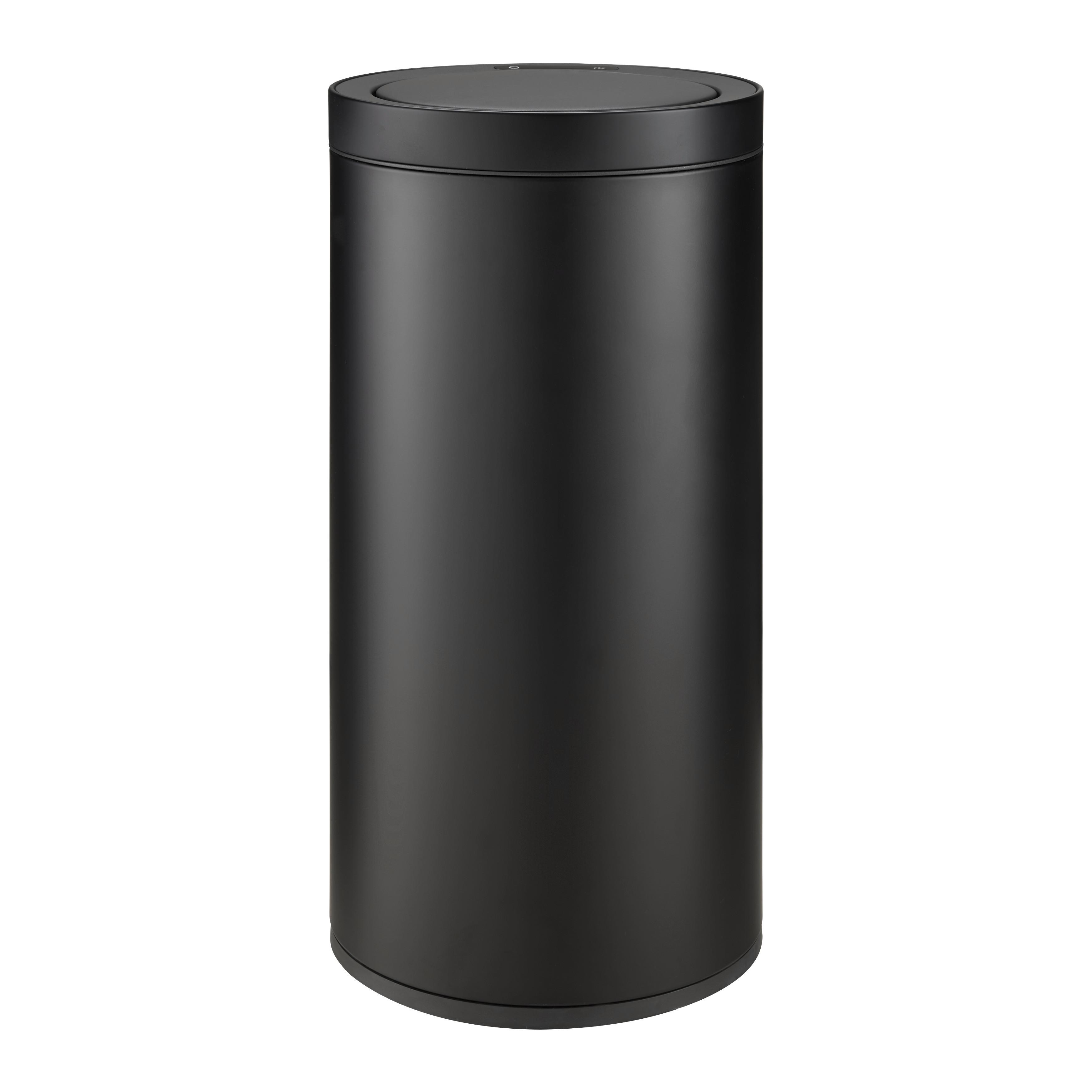 Odpadkový kôš SENSOR, 40L - čierna, Modern, kov/plast (31/63cm) - Mömax