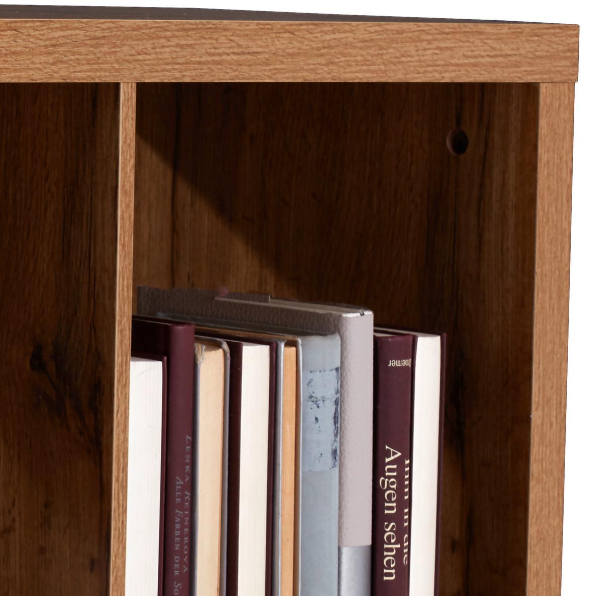 Regal Samy 2 B 112cm, Eiche Dekor - Eichefarben, MODERN, Holzwerkstoff (112/76/37cm)