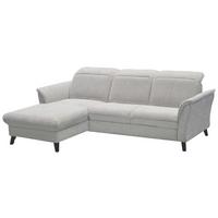 SEDACÍ SOUPRAVA ROMERO - černá/světle šedá, Moderní, kov/textil (178/91/243cm)