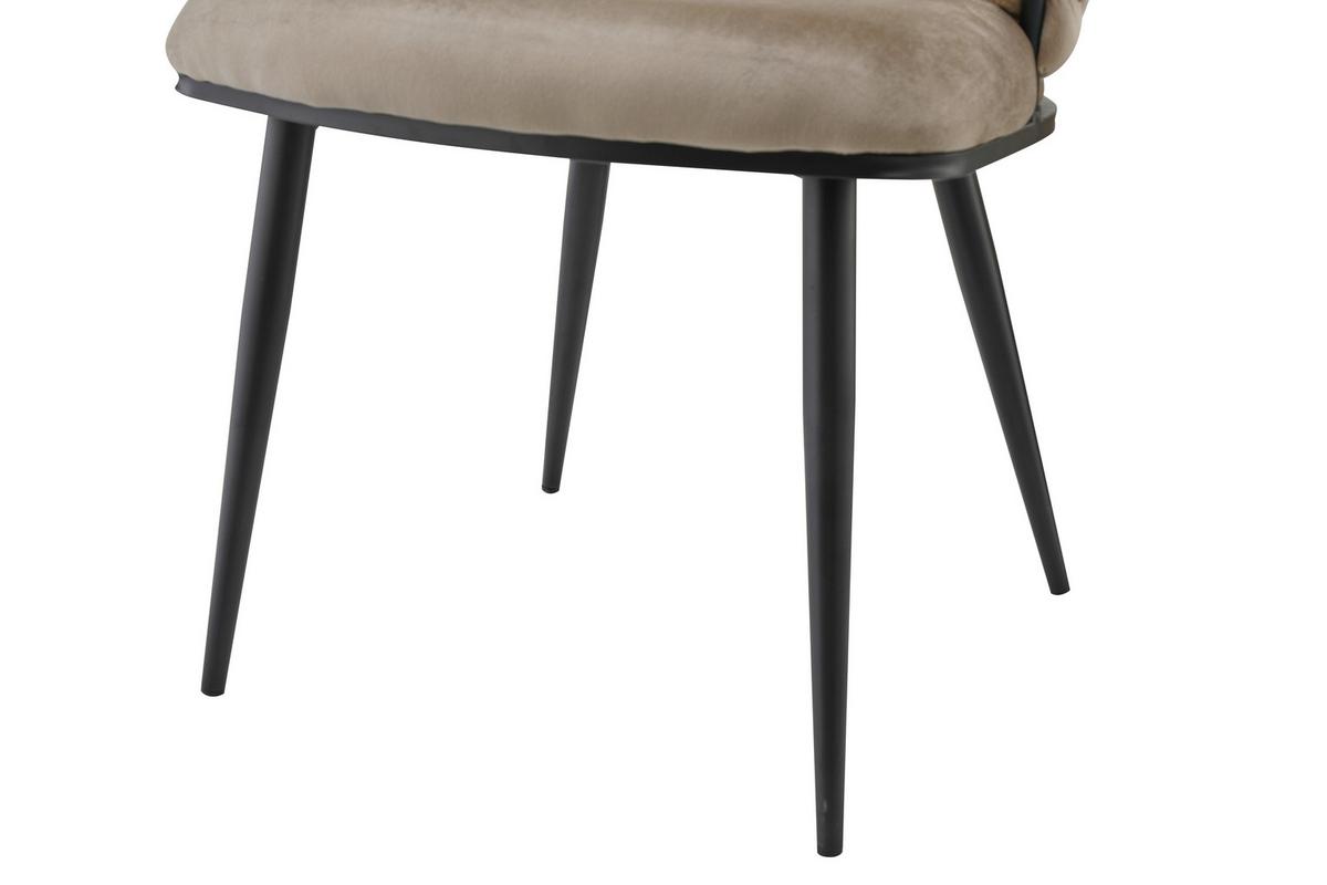 SADA ŽIDLÍ S PODRUČKAMI FINESSE 125 - černá/béžová, Design, kov/plast (61/82/60cm) - Kayoom