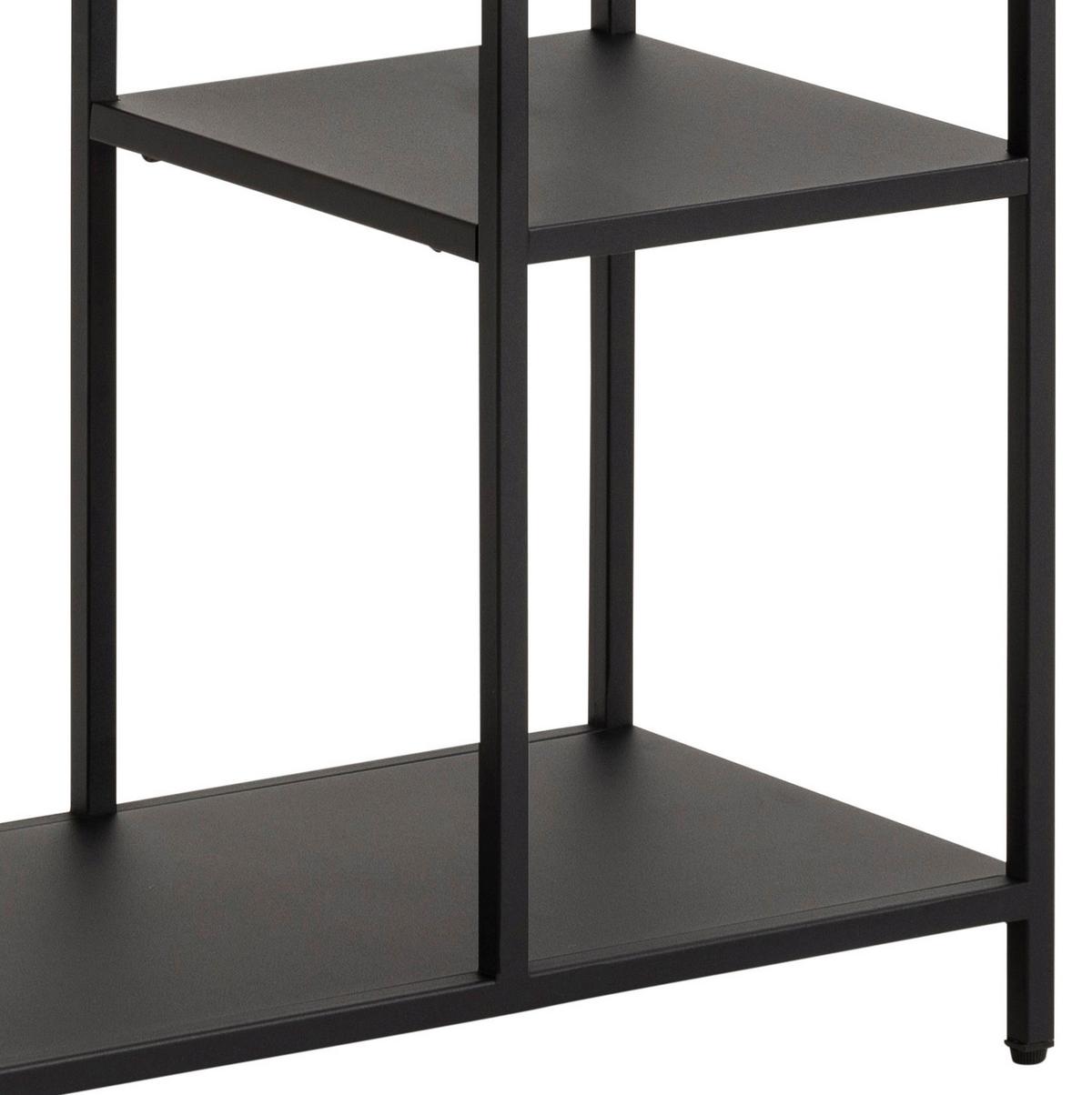 REGÁLOVÝ DÍL NEWCASTLE Š: 79,5 cm - černá, Konvenční, kov (79,5/86/30cm) - MID.YOU