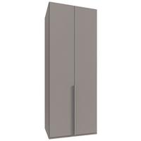 Drehtürenschrank New York Grau/Sahara B: 90 cm - Grau/Sahara, MODERN, Holzwerkstoff (90/236/58cm) - MID.YOU