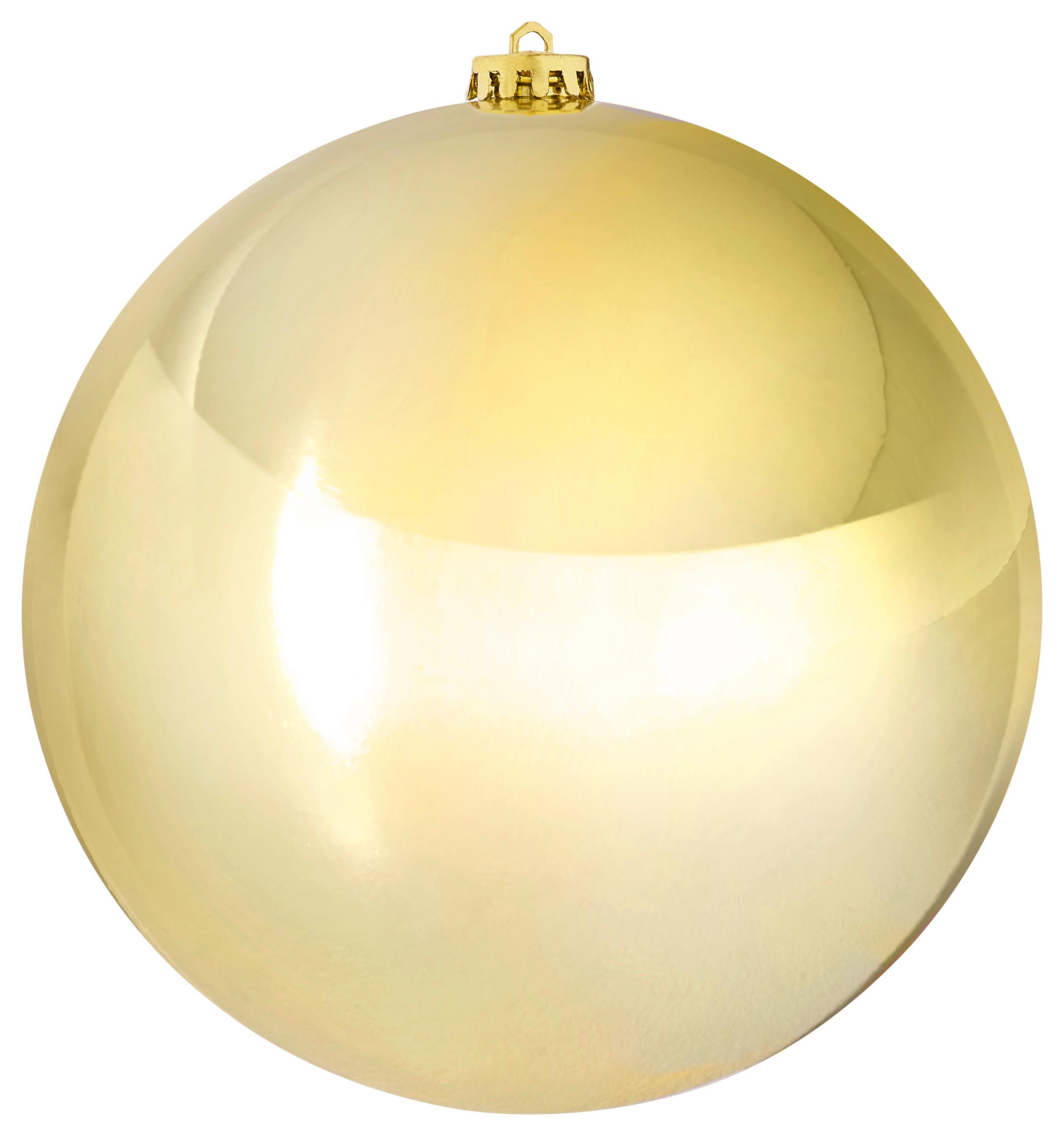 Vianočná Guľa Big -Paz- - zlatá, plast (20cm) - Modern Living