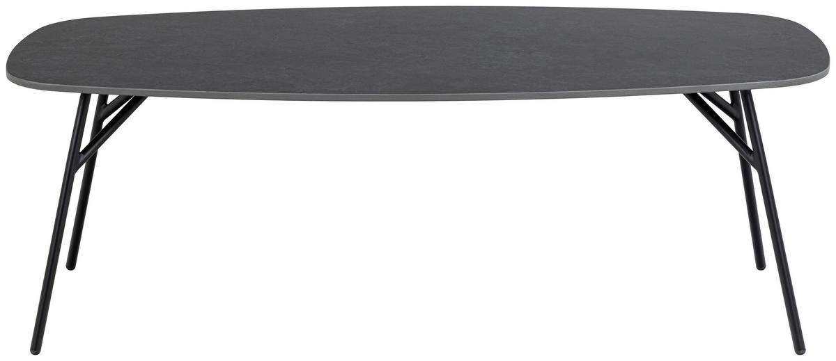 Konferenčný stolík CARACAS - čierna, Design, kov/keramika (120/60/41cm) - MID.YOU