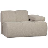 Sofaelement Mojo Beige B: 124cm - Beige/Schwarz, Design, Textil (124/74/97cm) - Livetastic