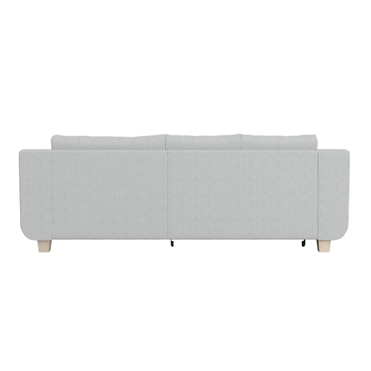 Ecksofa mit Schlaffunktion Alex Hellgrau - Hellgrau/Naturfarben, MODERN, Textil (246/156cm)