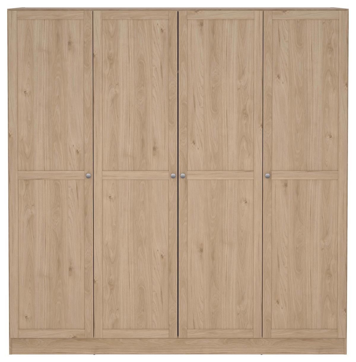 Drehtürenschrank Billund Eichefarben, B: 195,5 Cm - Eichefarben, MODERN, Holzwerkstoff (195,5/200/61,7cm) - MID.YOU