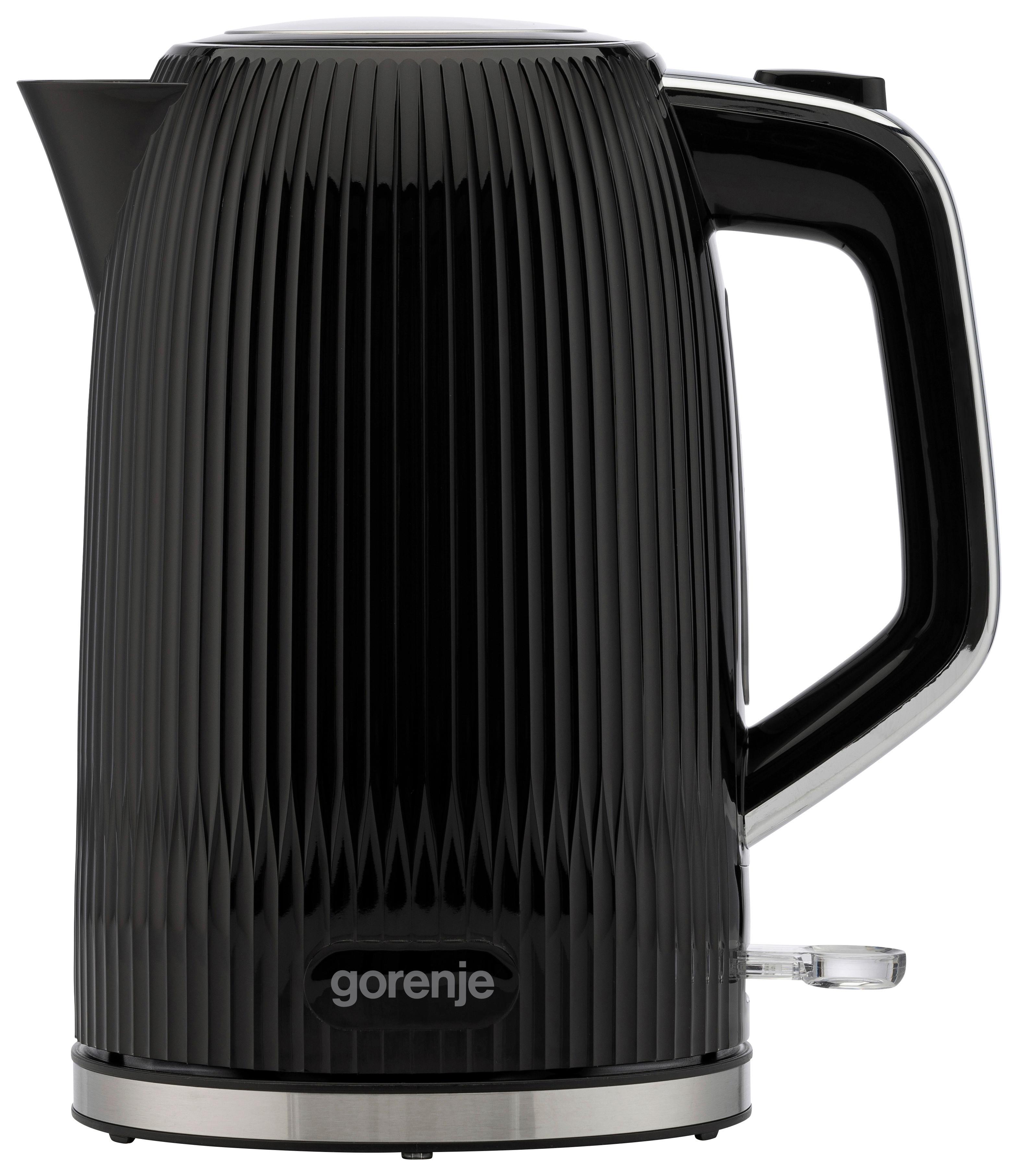 Wasserkocher, 1850-2200W K17DPB - Schwarz, Basics, Kunststoff/Metall (21,6/24,2/15,7cm) - Gorenje