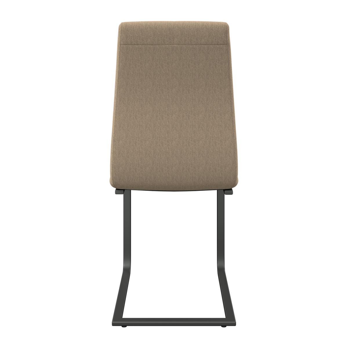 Schwingstuhl Tristan Webstoff beige, B: 41cm - Beige/Schwarz, MODERN, Holz/Textil (41/102/58cm) - James Wood