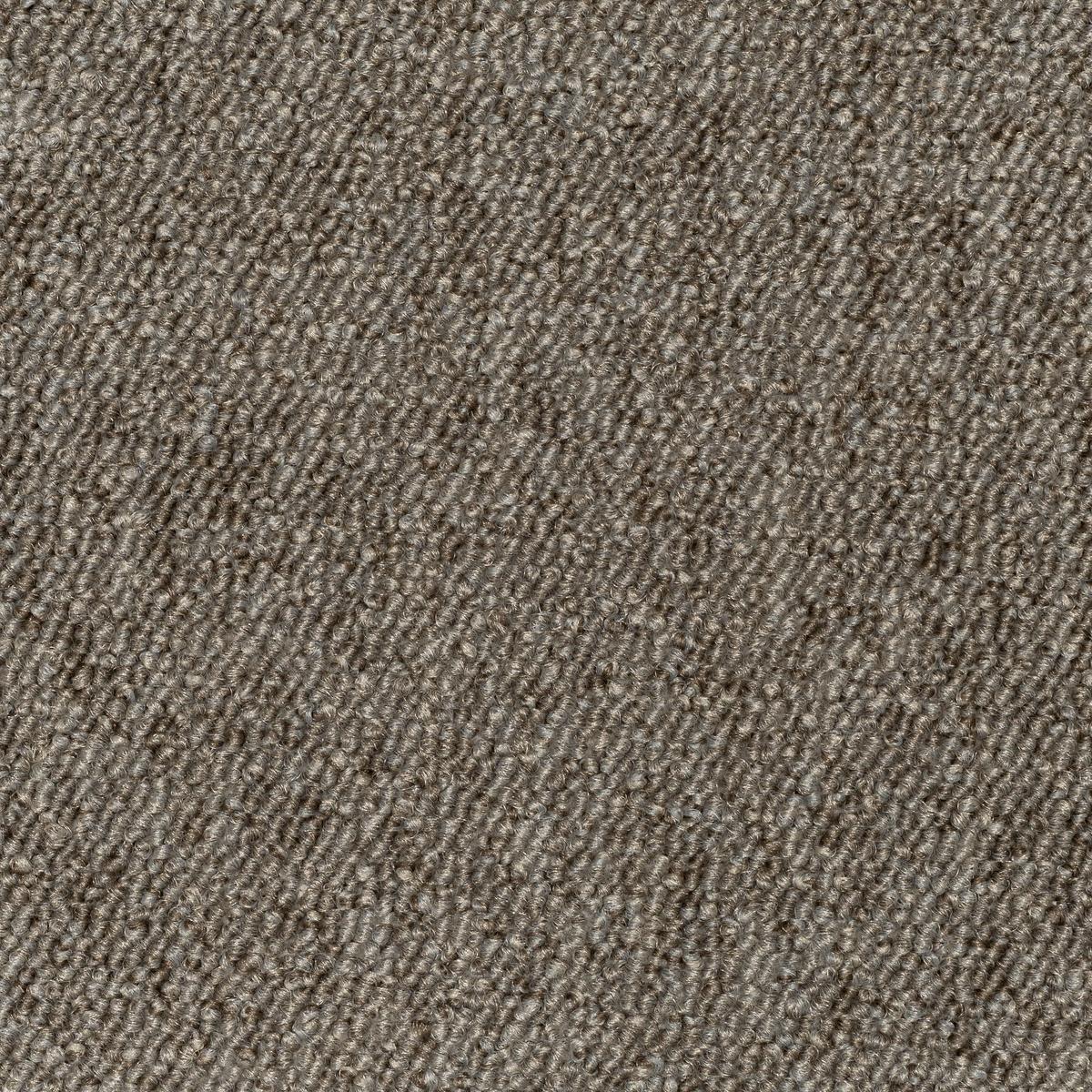 Teppichfliese Graubraun Mustang 50x50 cm Florhöhe 3 mm - Graubraun, Basics, Textil (50/50cm)
