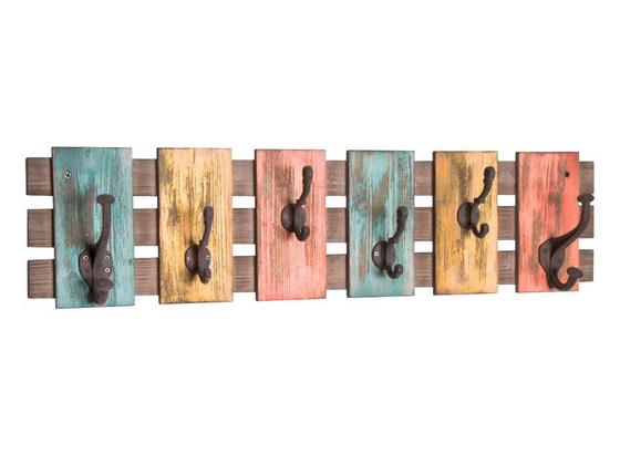 Hakenleiste Edith - Blau/Gelb, MODERN, Holzwerkstoff/Metall (81/20/11cm) Hakenleiste Edith - Blau/Gelb, MODERN, Holzwerkstoff/Metall (81/20/11cm)