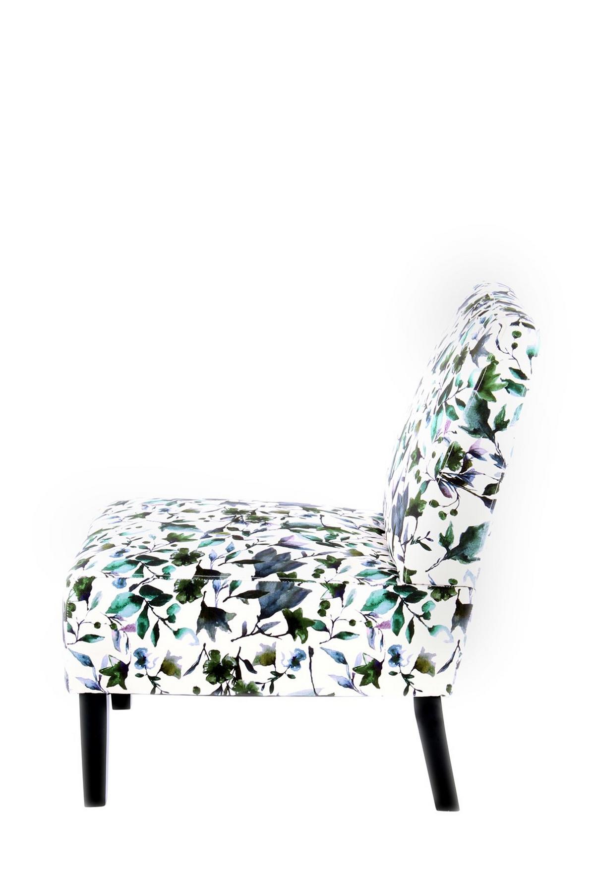 Stuhl Indira 200 Gemustert - Blau/Lila, Design, Holz/Textil (56/73,5/84cm) - Kayoom