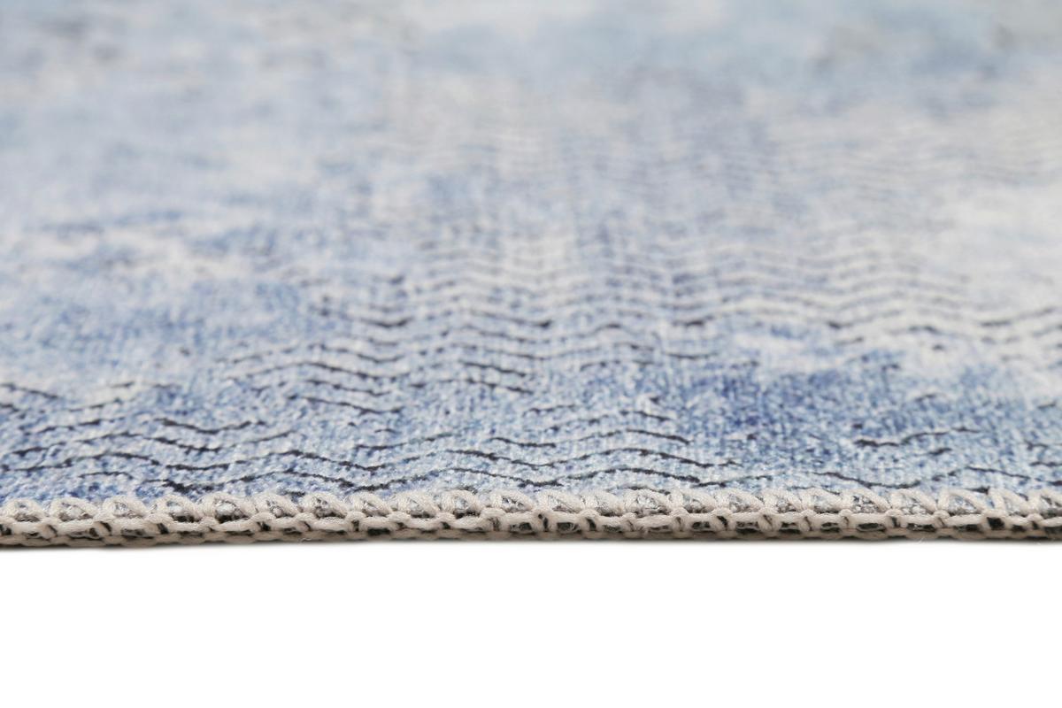 Webteppich Radiate Blau/Grau 120x170 cm - Blau/Grau, Design, Textil (120/170cm) - WECON HOME