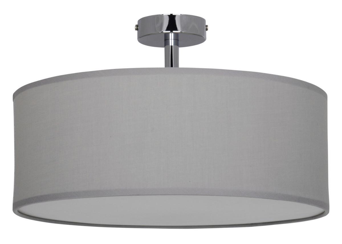 Deckenleuchte New York Ø 40 cm 3-Flamming mit Textilschirm - Grau, Design, Textil/Metall (40/24cm) - Näve