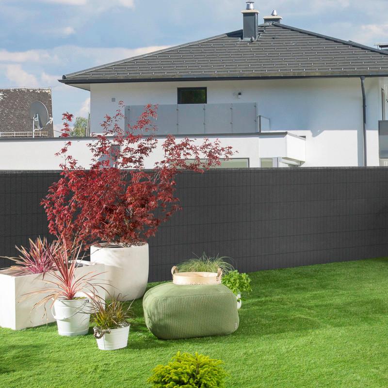 Sichtschutz Zaunblende Screenex Classic - Anthrazit, Basics, Kunststoff (500/120cm) - Windhager