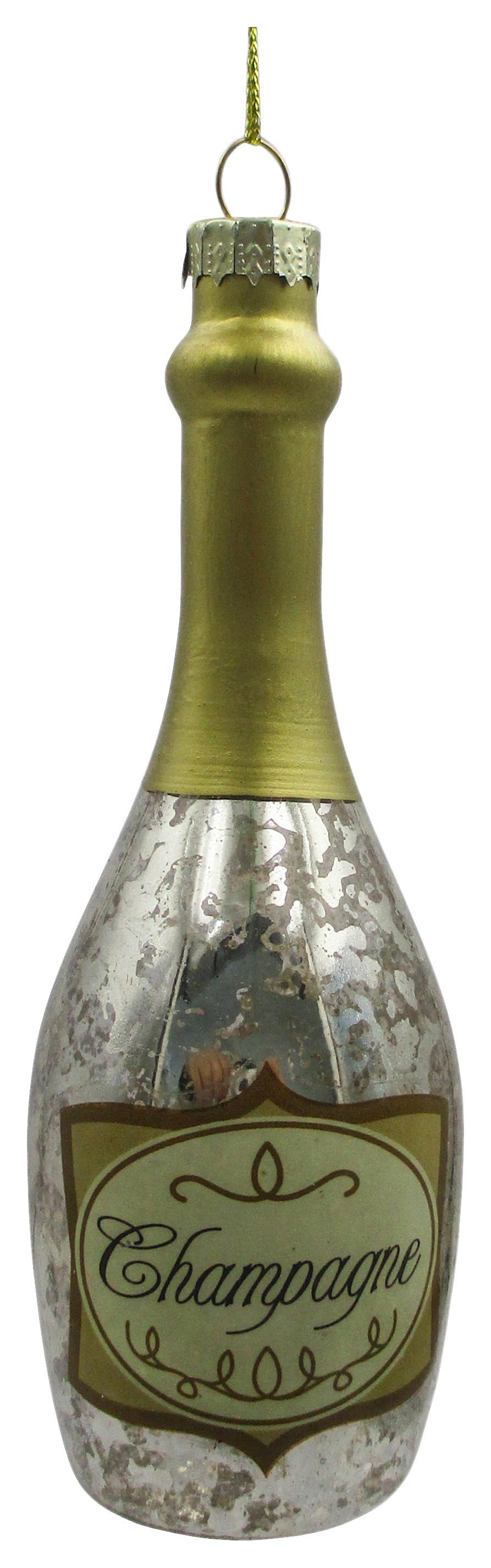 Vánoční ozdoba na stromeček FIGURES - barvy stříbra/barvy zlata, kov/textil (4,5/14/4,5cm) - Mömax