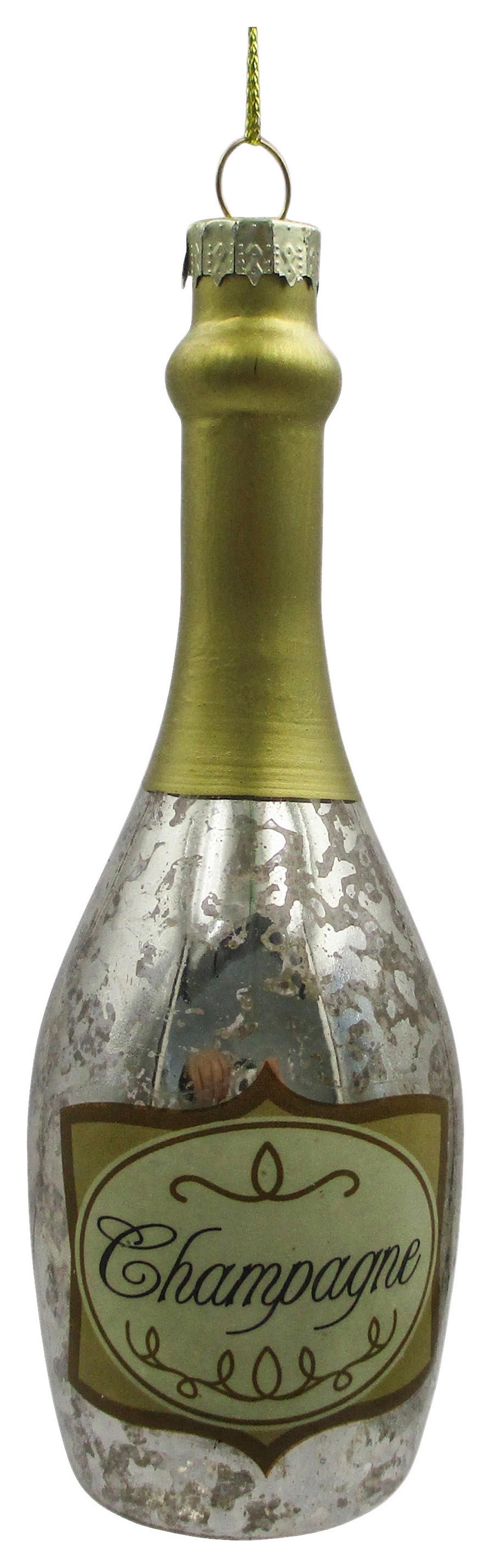 Vianočná ozdoba FIGURES - zlatá/strieborná, kov/textil (4,5/14/4,5cm) - Mömax