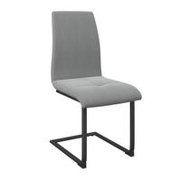 Schwingstuhl Tristan Webstoff hellgrau, B: 41cm - Hellgrau/Schwarz, MODERN, Holz/Textil (41/102/58cm) - James Wood