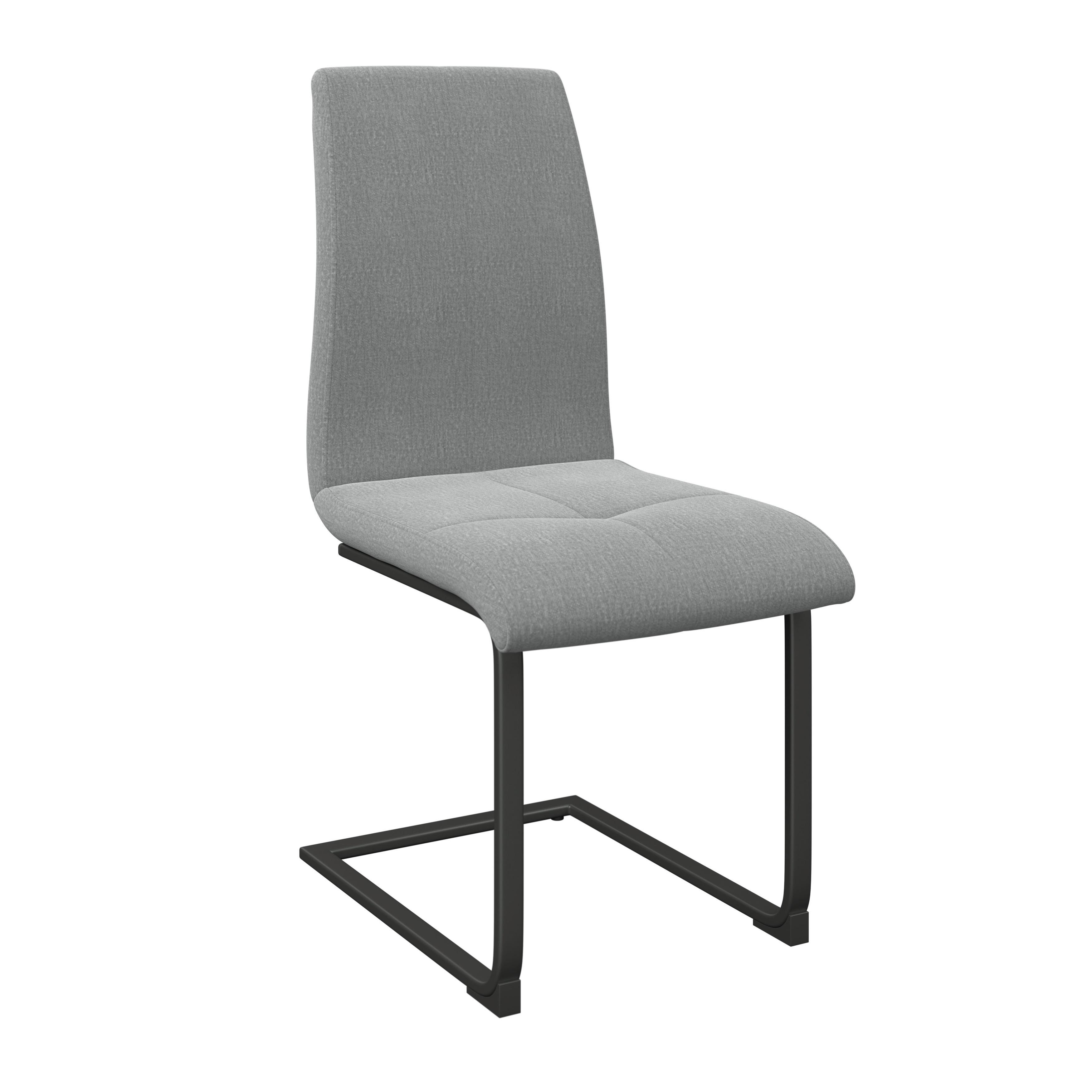 Schwingstuhl Tristan Webstoff hellgrau, B: 41cm