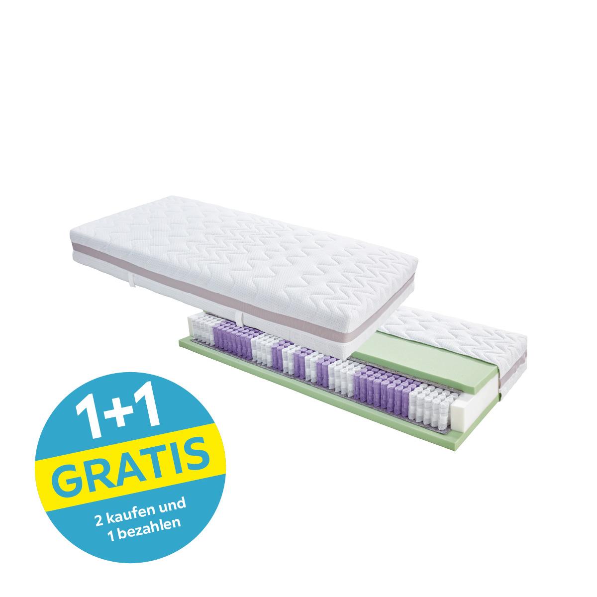 Taschenfederkernmatratze Superior Dream 90x200cm H3 - Weiß, KONVENTIONELL, Textil (90/200cm) - Primatex Deluxe