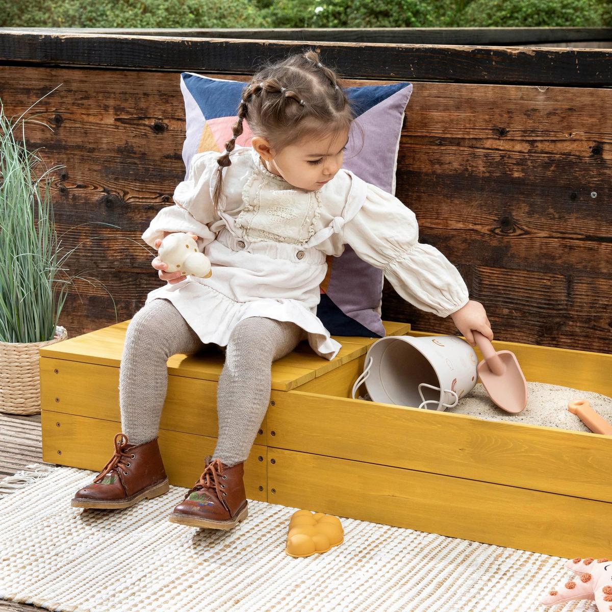 Sandkasten Muddy Buddy® - Basics, Holz (150/45/20cm) - MUDDY BUDDY