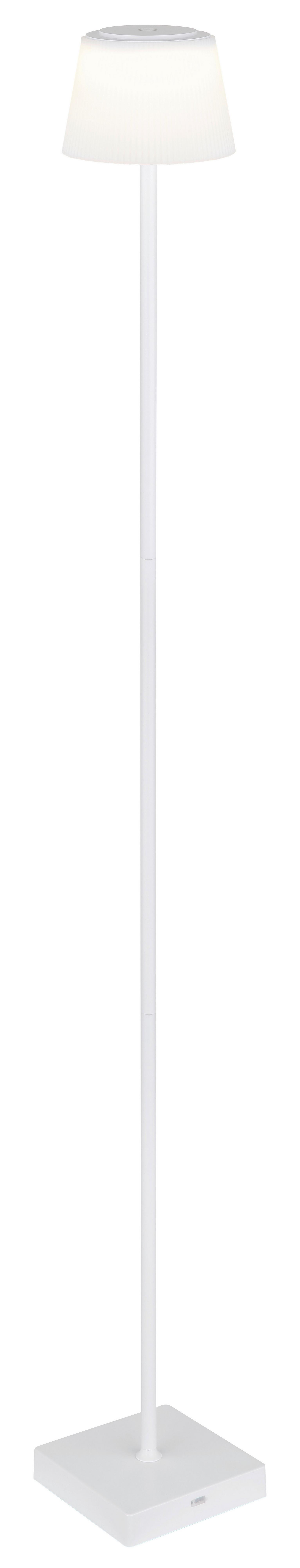 Akku-Stehleuchte 58434sw - Weiß, Design, Kunststoff/Metall (14/14/120cm) - Globo