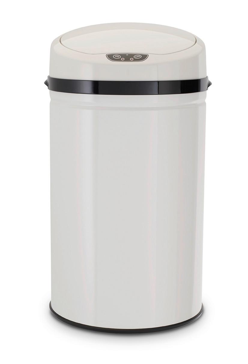ODPADKOVÝ KÔŠ EW-AE-0260-1 - čierna/biela, Basics, kov/plast (31/31/61,5cm) - Echtwerk