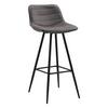 Barhocker-Set Jordan - Anthrazit/Schwarz, LIFESTYLE, Textil/Metall (49/101/43cm) - MID.YOU