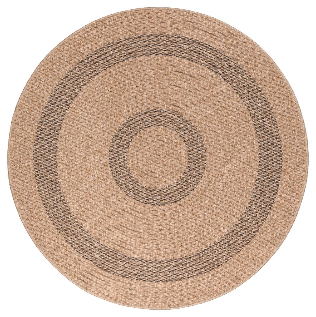 Outdoorteppich Comilla - Beige/Schwarz, Basics, Textil (80/80cm) - Novel