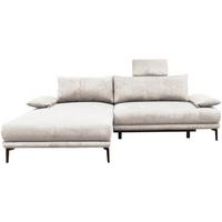 Ecksofa mit Bettkasten Lagacy 192x260 cm Webstoff Weiß - Schwarz/Weiß, Design, Textil (192/260cm) - MID.YOU