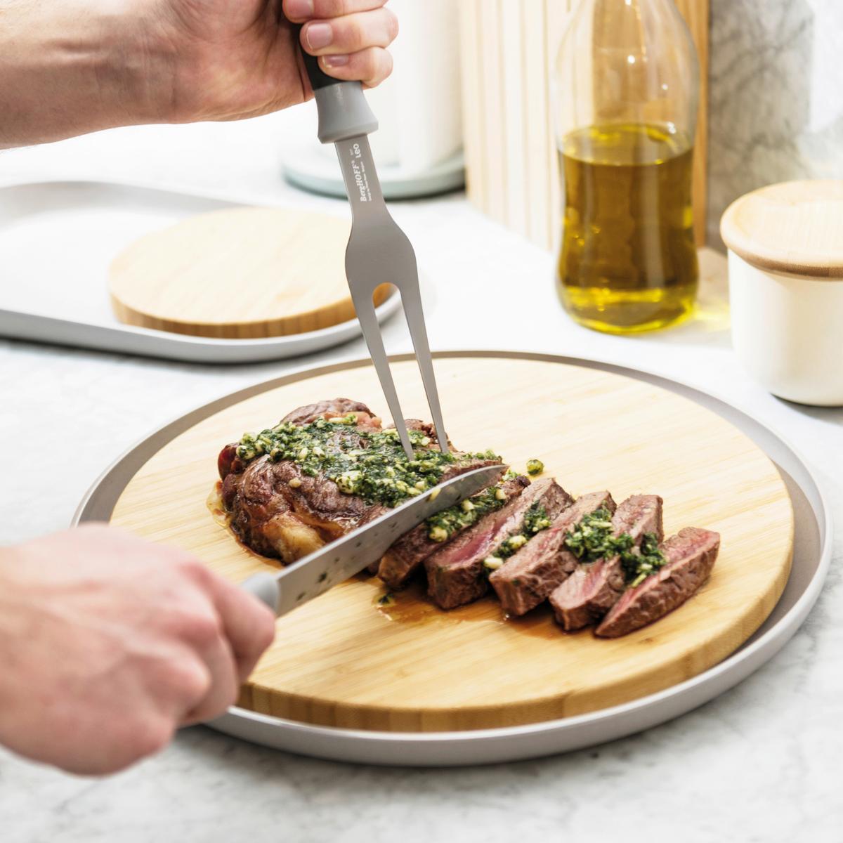 Messerset 2-Teilig Grau - Grau, Basics, Metall (12.5/2.9/39.10cm)