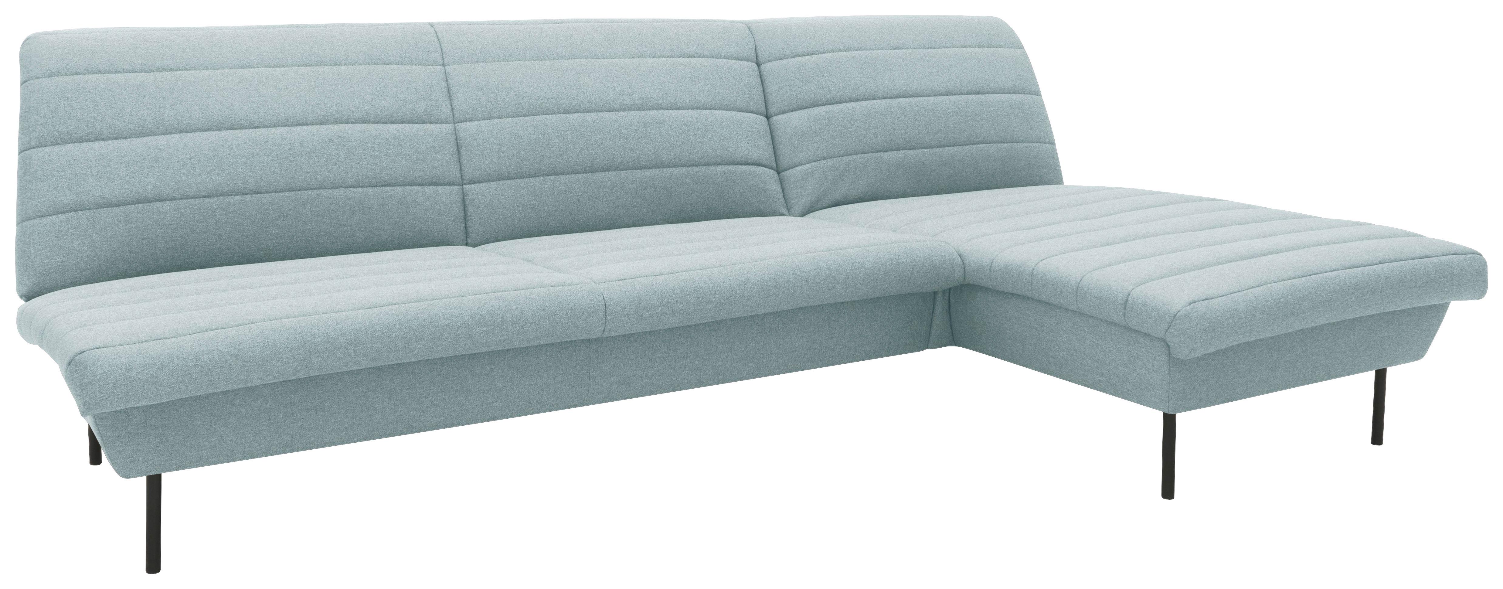 Ecksofa Looks Ix Mintgrau - Mintgrau/Schwarz, Design, Textil (274/168cm) - LOOKS by W.Joop