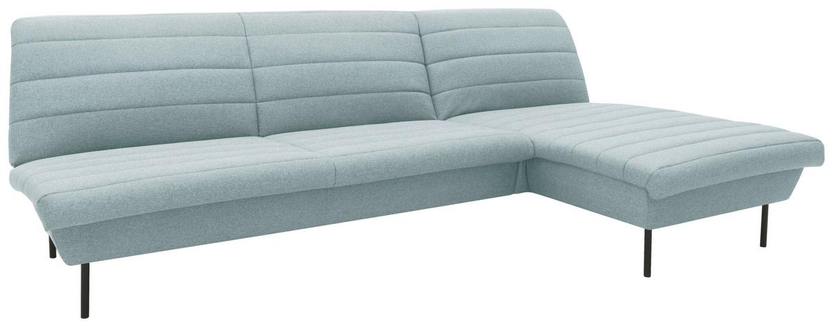 Ecksofa Looks Ix Mintgrau - Mintgrau/Schwarz, Design, Textil (274/168cm) - LOOKS by W.Joop