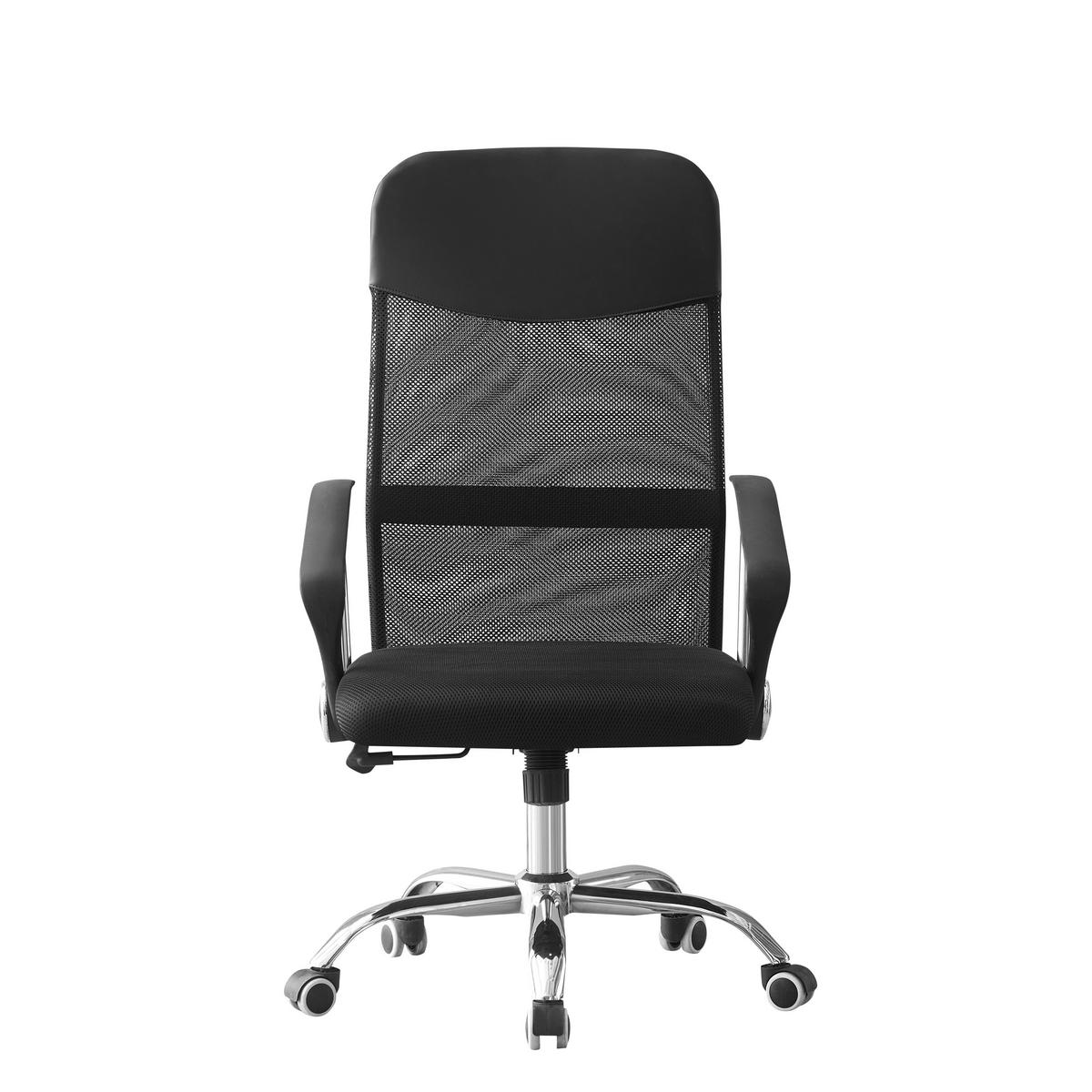 Drehstuhl Grado New - Chromfarben/Schwarz, MODERN, Kunststoff/Textil (60/116/62,5cm)