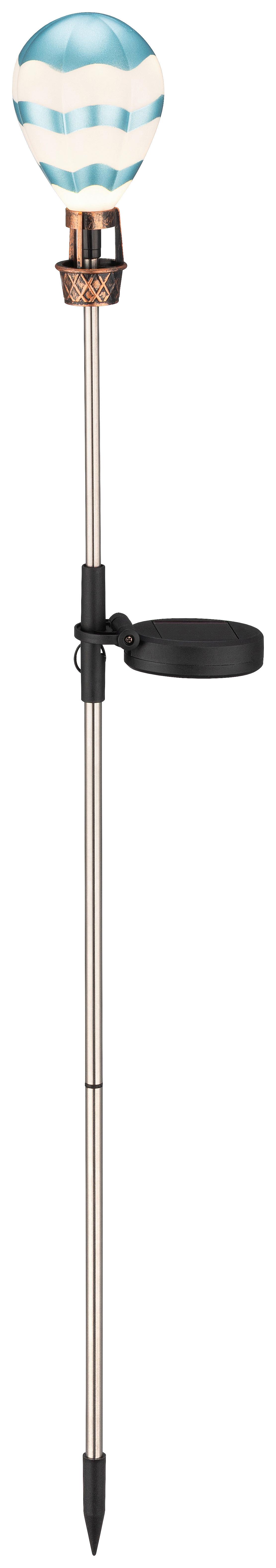 Solarleuchte Delinda - Blau/Schwarz, Basics, Kunststoff/Metall (8/83,5cm) - Homezone