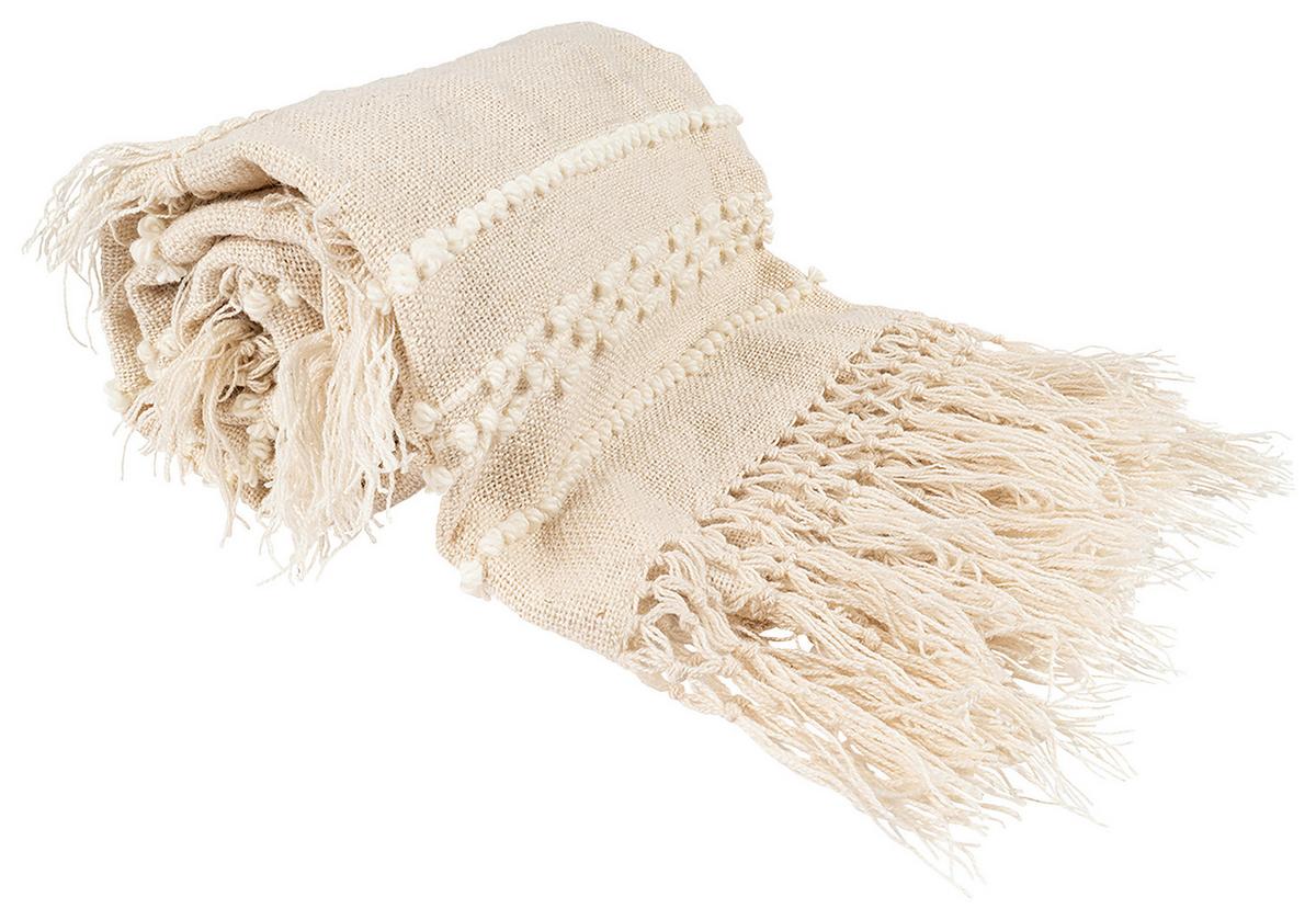 Decke Bohist 325 Naturfarben B: 130 Cm - Naturfarben, KONVENTIONELL, Textil (130/170cm)