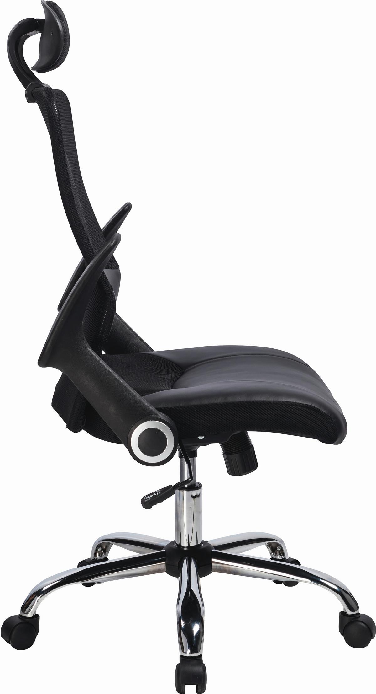 Kancelářské křeslo GENO GENO - černá, Moderní, kov/dřevo (63,5/112-120/63,5cm) - Mömax
