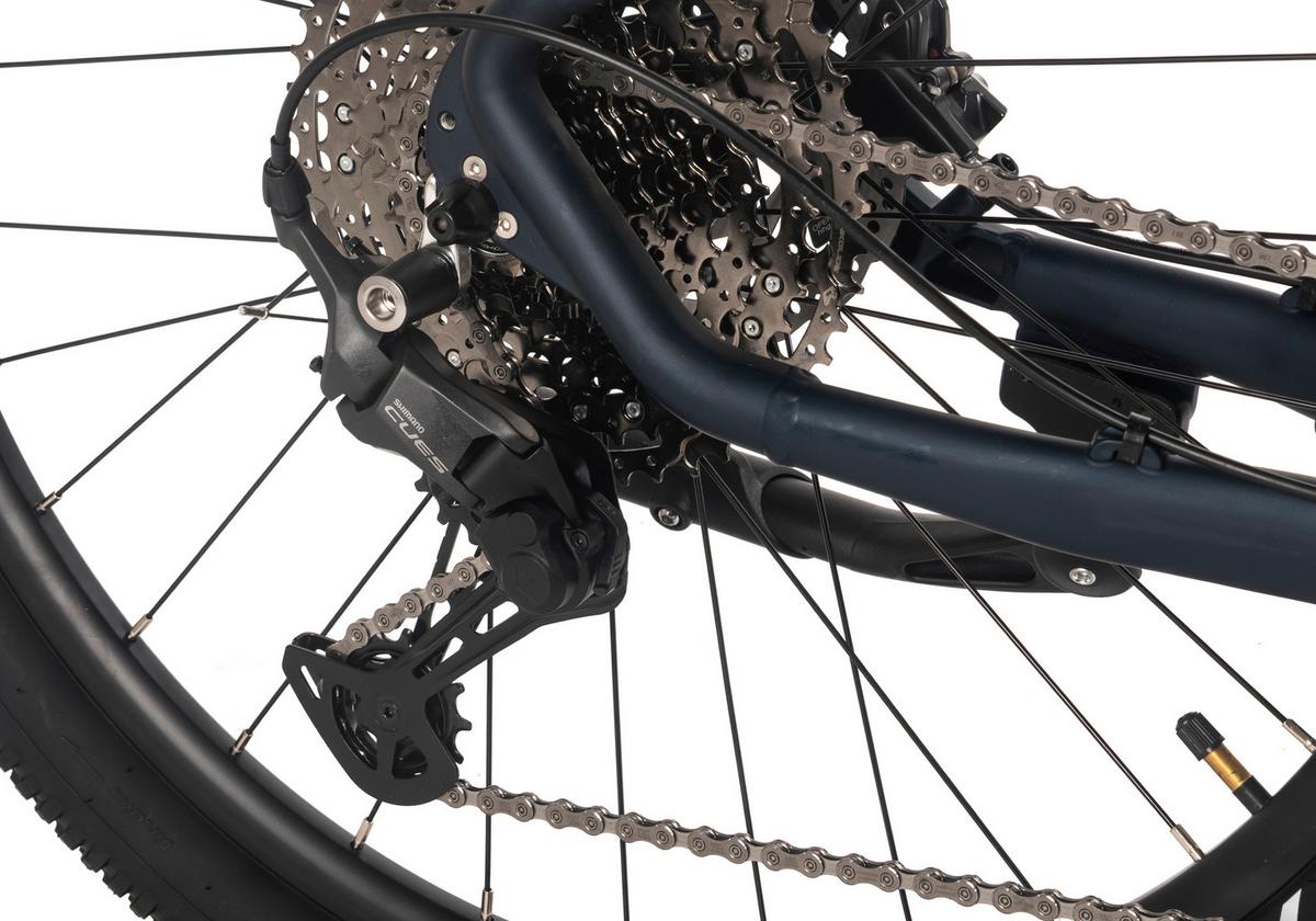 E-mountainbike Dunkelblau - Dunkelblau, LIFESTYLE, Metall