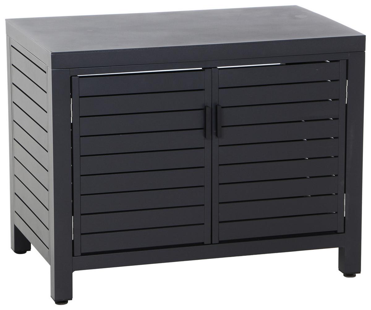 Outdoorküche L19584 - Anthrazit, MODERN, Metall (90/70/56cm) - Siena Garden