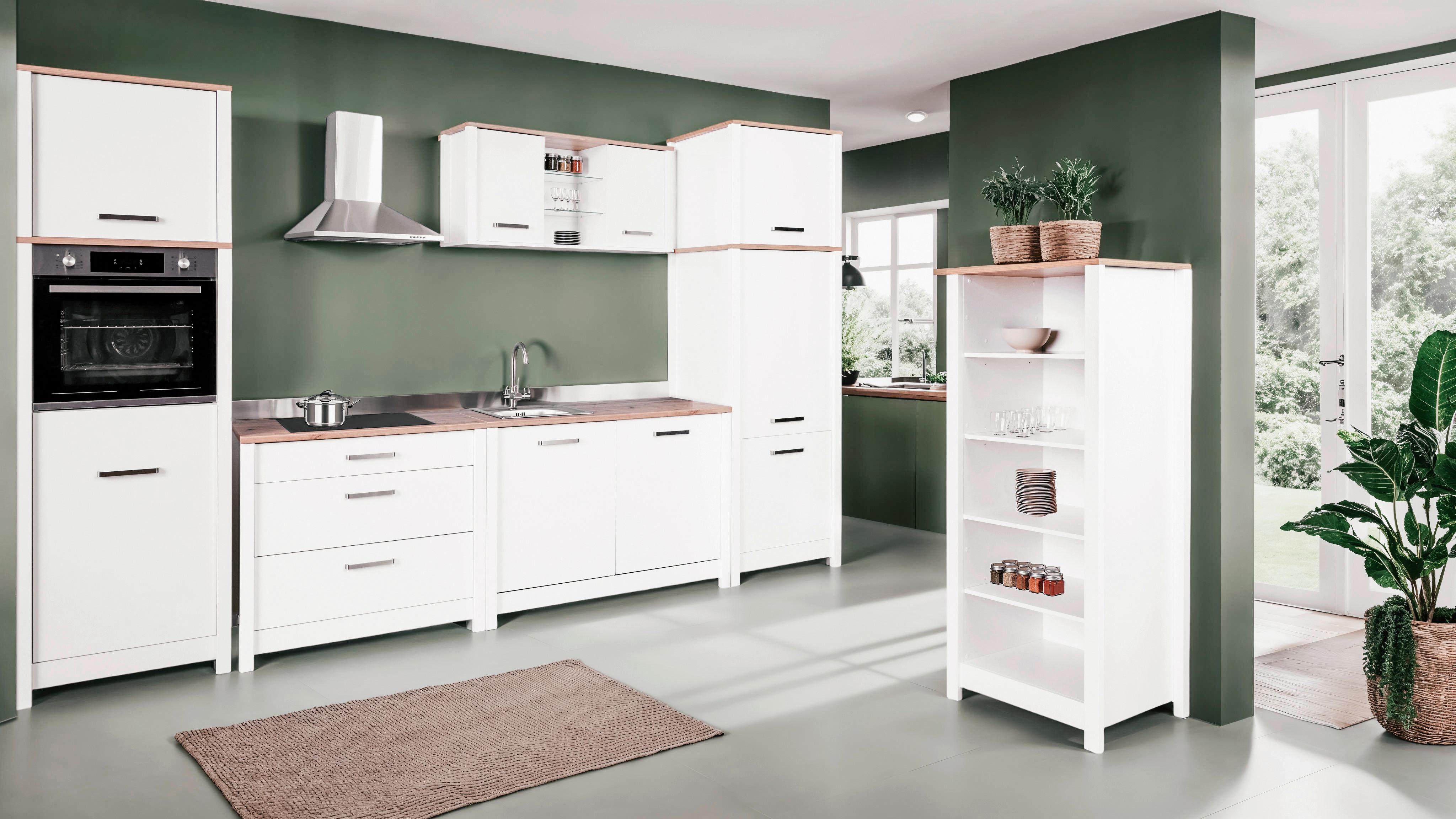 Stojací regál SAN SAN - bílá/dub artisan, Romantický / Rustikální, kompozitní dřevo (60/167/60cm) - Mömax