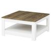 KONFERENČNÝ STOLÍK ATHENA - biela/farba vlašského orecha, Design, kompozitné drevo (89/89/45cm) - Livetastic