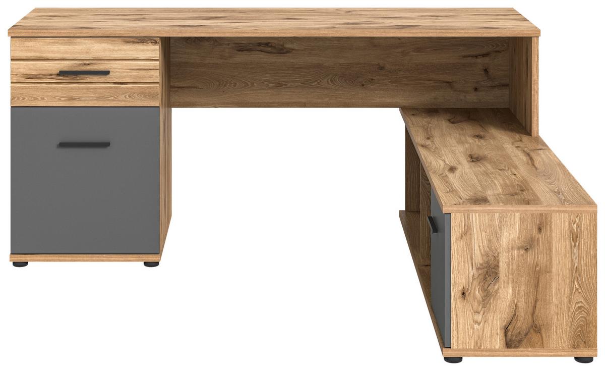 Mason B: 151 Cm Nox Oak Mason - Holzwerkstoff (170cm) - MID.YOU