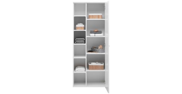 Badezimmer Hochschrank BxH 65x168,5 cm Weiß - Weiß, KONVENTIONELL, Holzwerkstoff (65/168,5/38,5cm) - Ondega