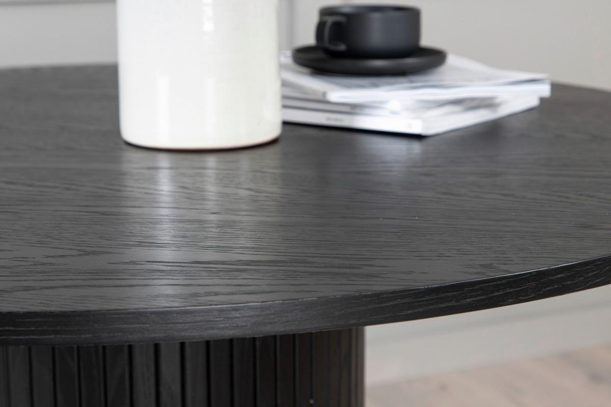 Esstisch Bianca - Schwarz, Design, Holzwerkstoff (110/110/75cm) - Livetastic