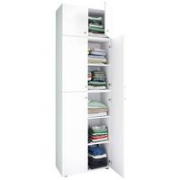 Drehtürenschrank B: 70 Cm Lona Xxl Weiß - Weiß, MODERN, Holzwerkstoff (70/223/39cm) - MID.YOU