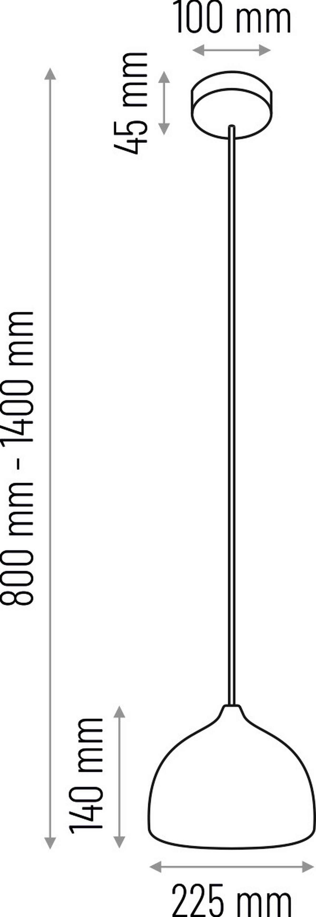 Hängeleuchte 8550233 Acorn II - Erlefarben/Schwarz, Natur, Holz (22,5/90-140cm)