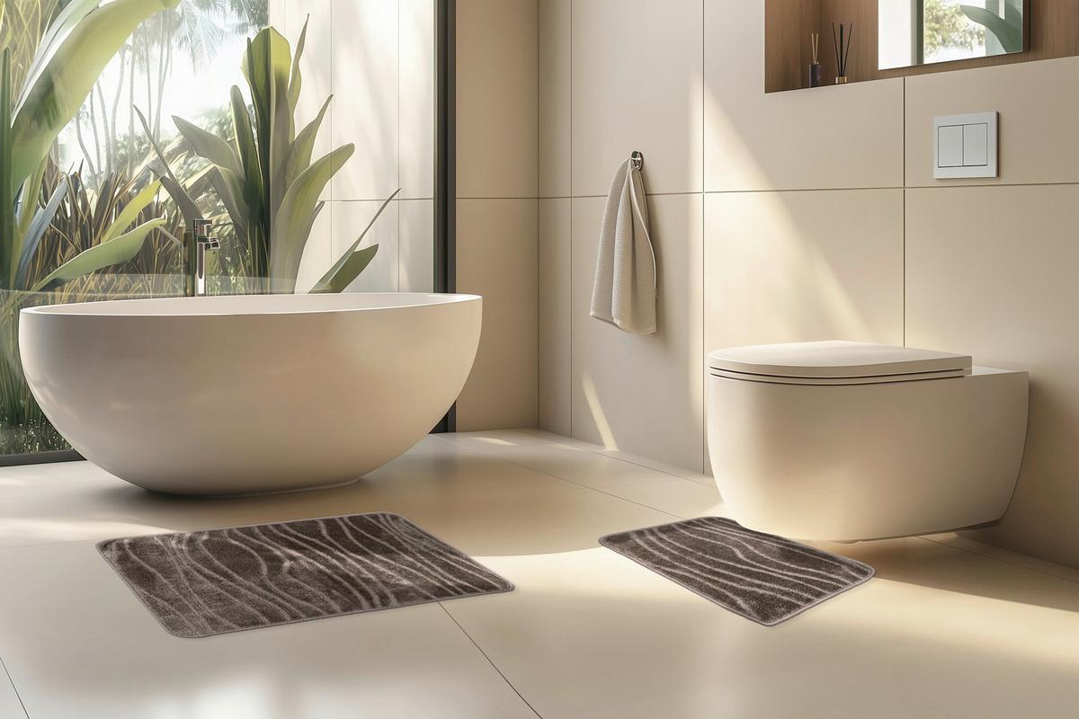 SADA KÚPEĽŇOVÝCH PREDLOŽIEK LAGOON 225 TAUPE  2ER-SET - Basics (50/80cm) - Kayoom