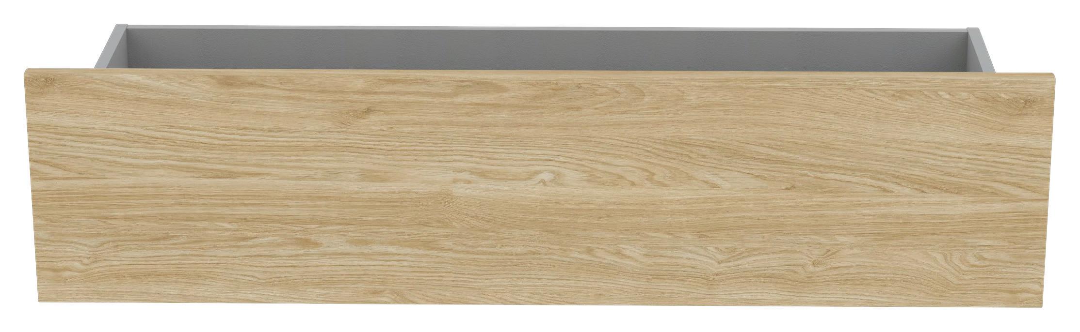 ZÁSUVKA UNIT-ELEMENTS - barvy dubu, Moderní, kompozitní dřevo (90,9/21,9/36,6cm) - Ondega